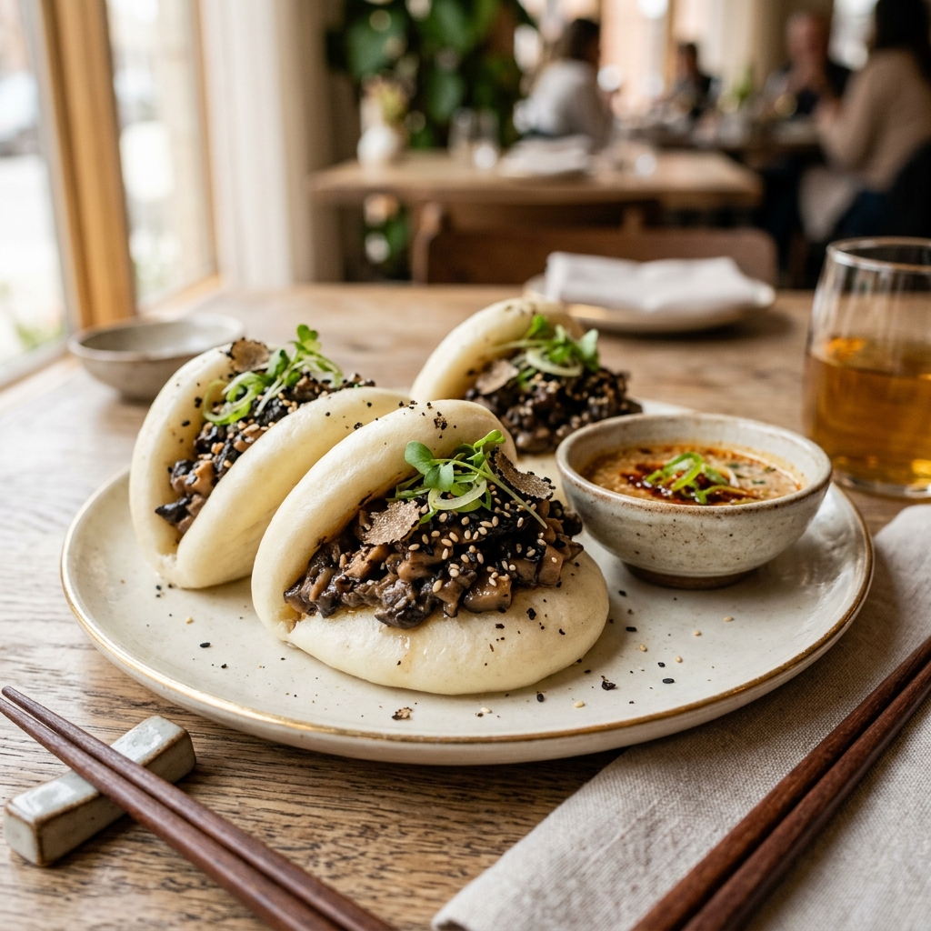 Triple Mushroom Bao