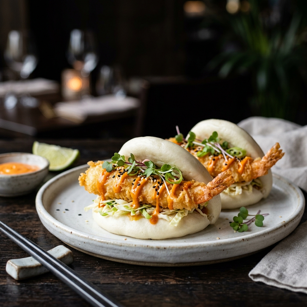 Tempura Prawns Bao
